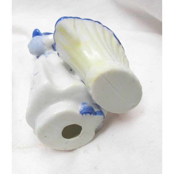 Blue Dutch girl with Basket, Trinket Catch, Japan, Delft style, - Picture 7 of 7